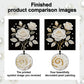 DIY Pearl Painting With Frame - Handmade Self-Adhesive Pearls - Rose (25*25cm)