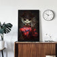 5D DIY Diamond Painting Kit - Full Round - Skull Human Cat