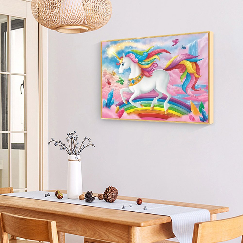 Diamond Painting - Full Round - Pink Unicorn