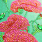 DIY Diamond Painting Greeting Card - Red Flower