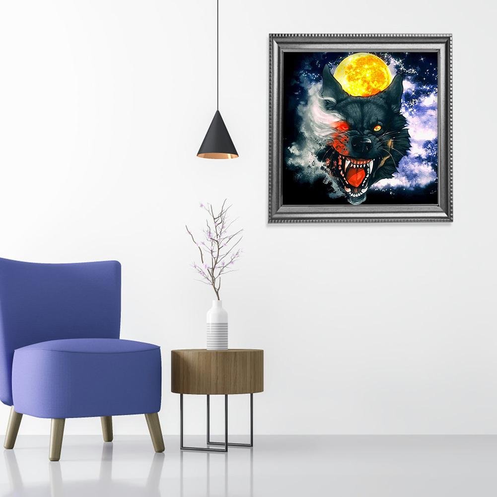 Diamond Painting - Full Round - Fierce Wolf
