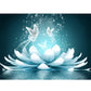 5D Diy Diamond Painting Kit Full Round Beads Soul Lotus