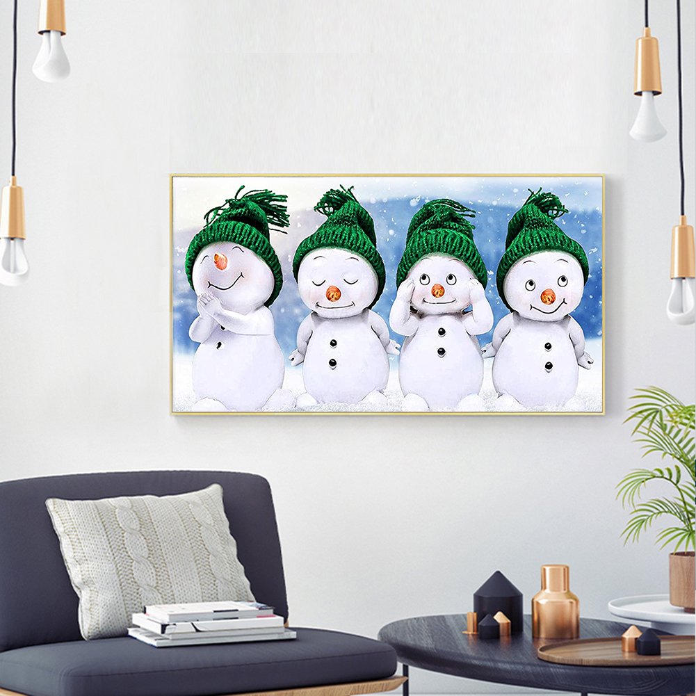 Diamond Painting - Full Round - Snowman (30*50cm)
