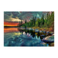 5D Diy Diamond Painting Kit Full Round Beads Lake Forest