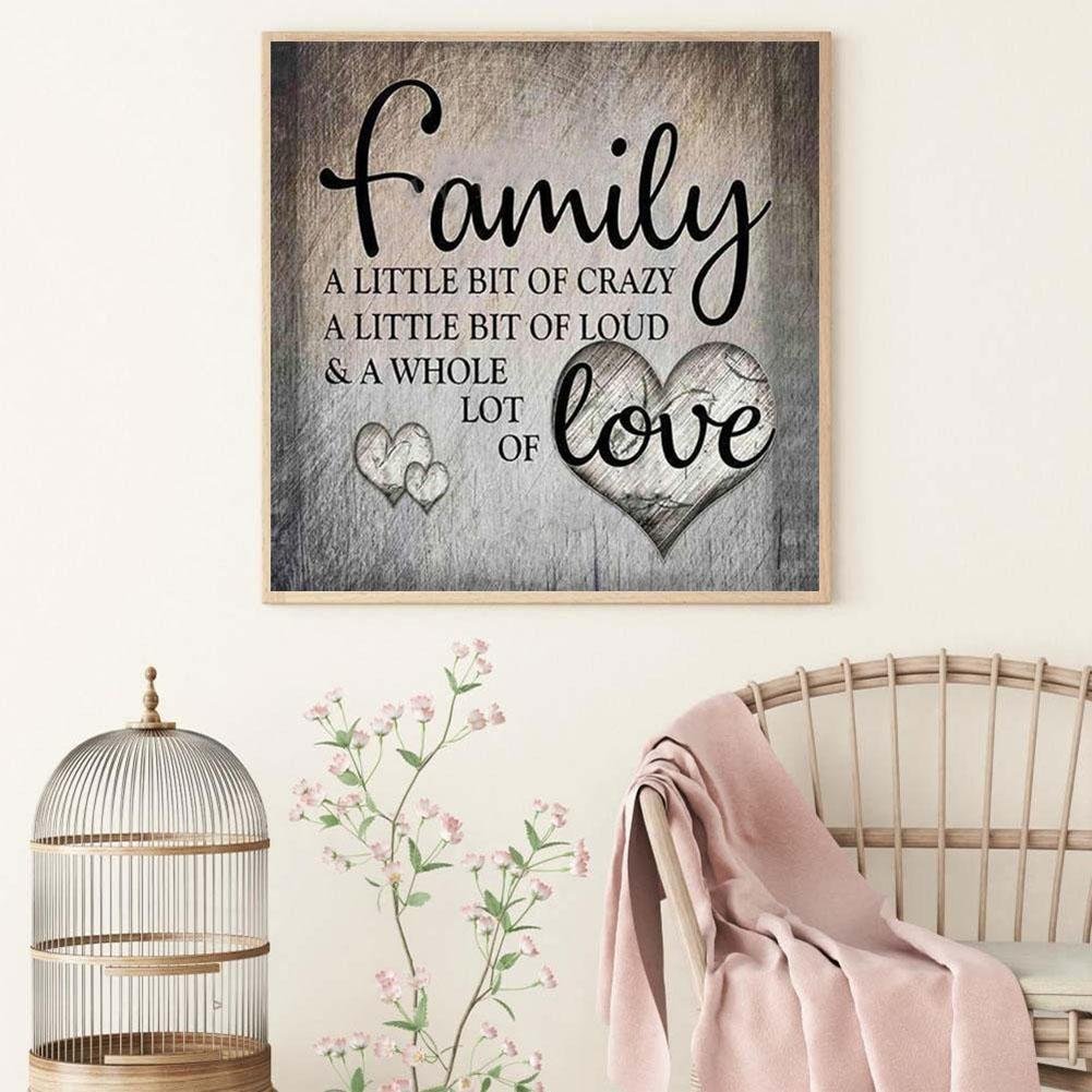 5D DIY Diamond Painting Kit - Full Round - Family Love B