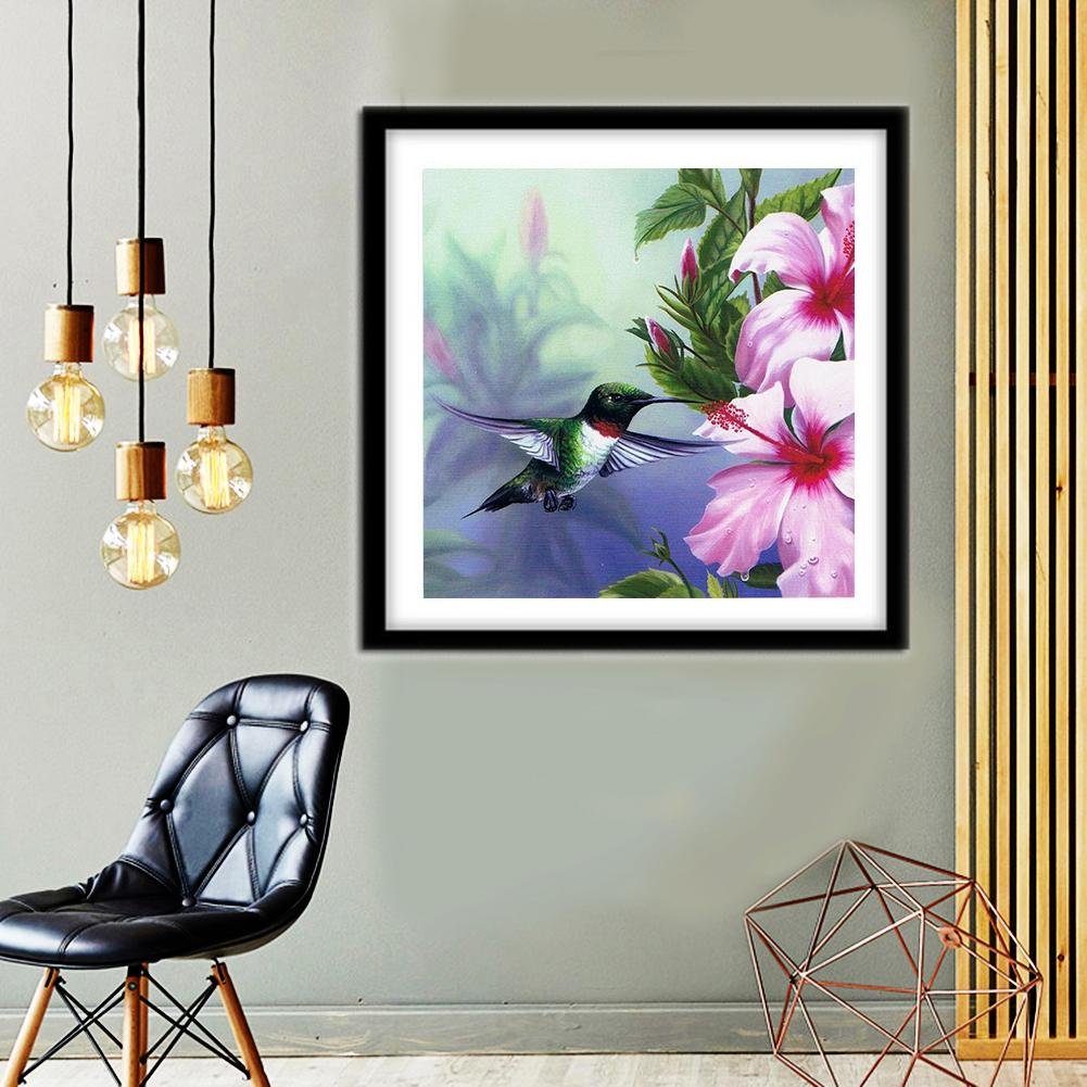 Diamond Painting - Full Round - Flower Bird B