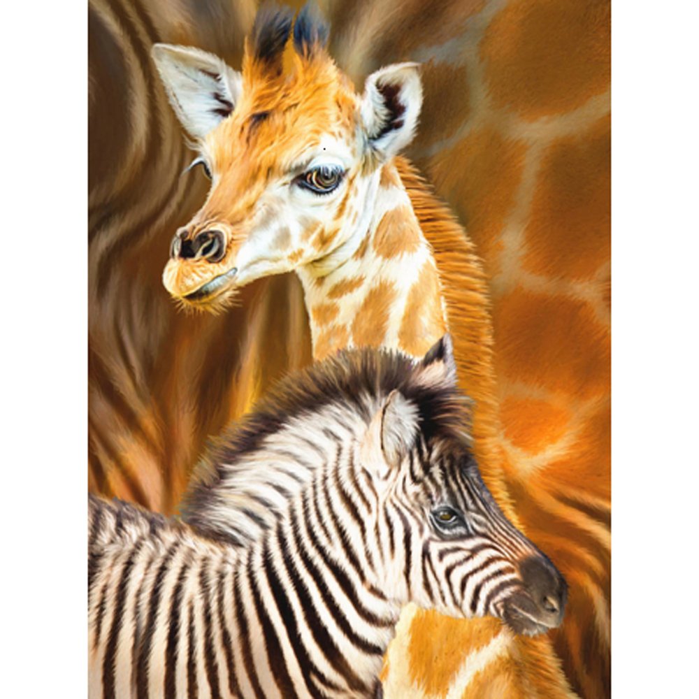 Diamond Painting Art Giraffe & Zebra