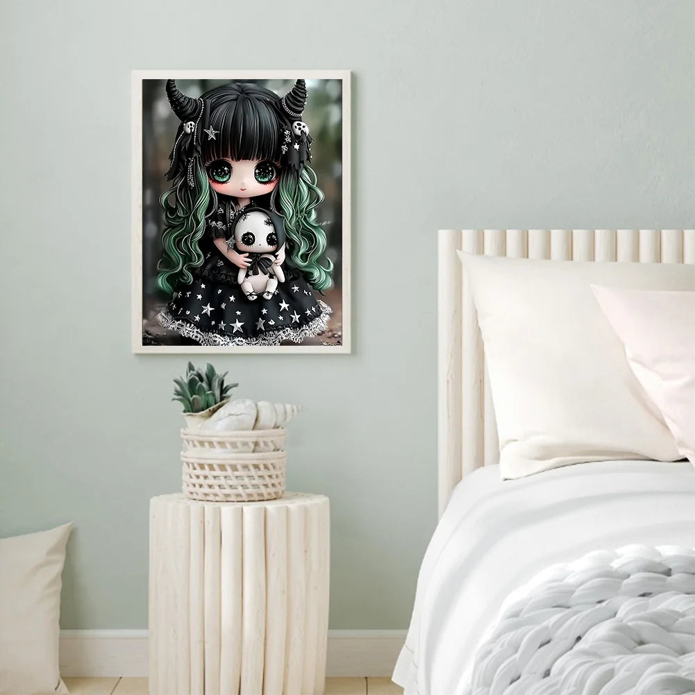 Diamond Painting - Full Round / Square - Girl Doll A