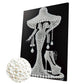 DIY Pearl Painting With Frame - Handmade Self-Adhesive Pearls - Lady (30*40cm)