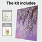 DIY Pearl Painting With Frame - Handmade Self-Adhesive Pearls - Violet (30*40cm)