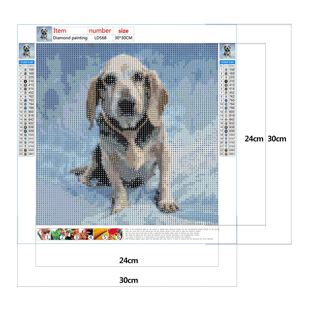 Diamond Painting - Full Round - Dog 10