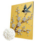 DIY Pearl Painting With Frame - Handmade Self-Adhesive Pearls - Bird (30*40cm) B