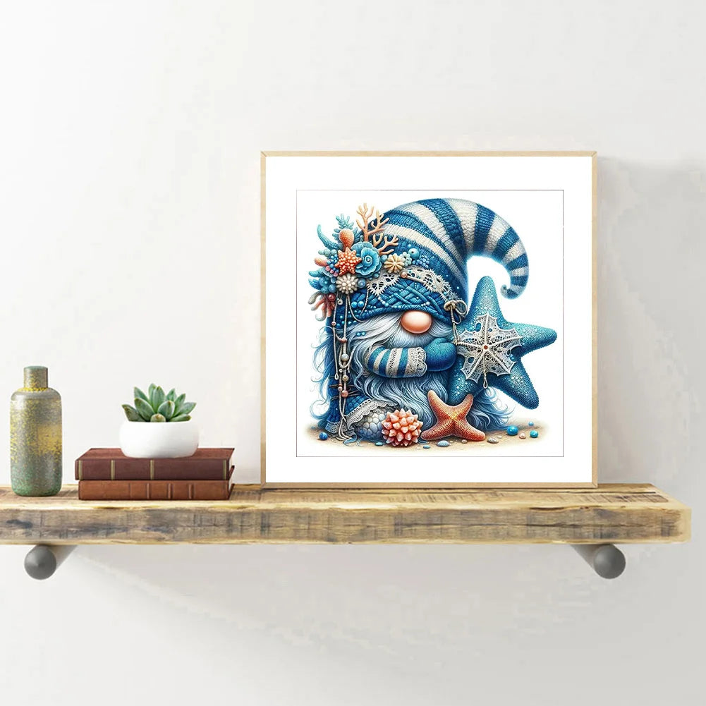Diamond Painting - Full Round / Square - Gnome Star Fish