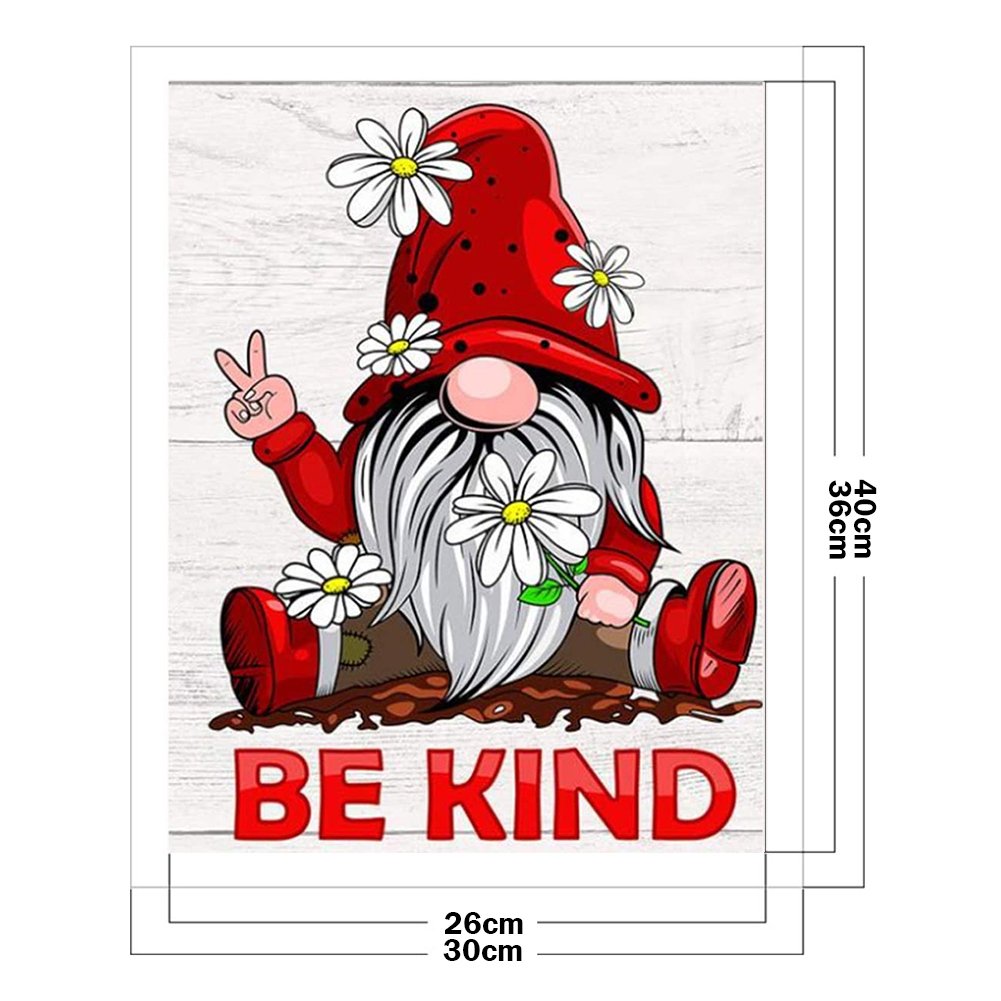 11ct Stamped Cross Stitch - Gnome (30*40cm) A