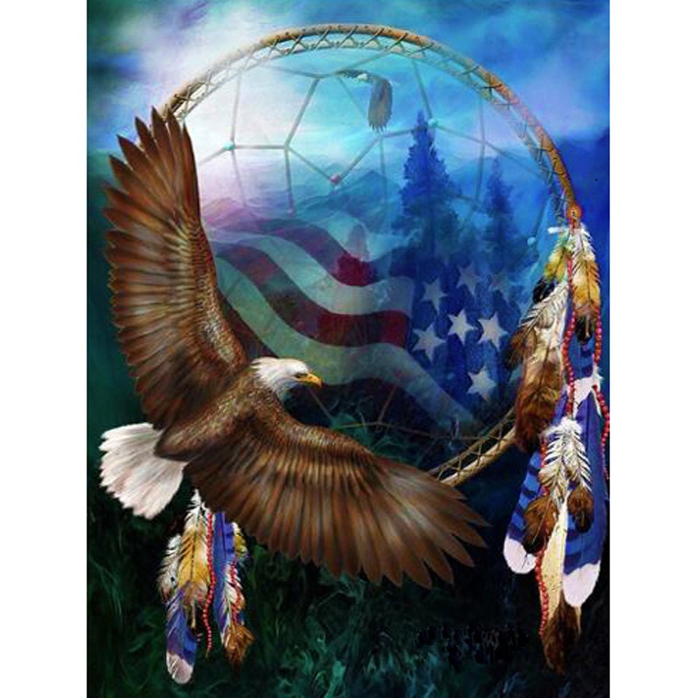 Diamond Paintings Art Full Drill US Flag Eagle