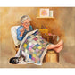 5D Diy Diamond Painting Kit Full Round Beads Sewing Grandma