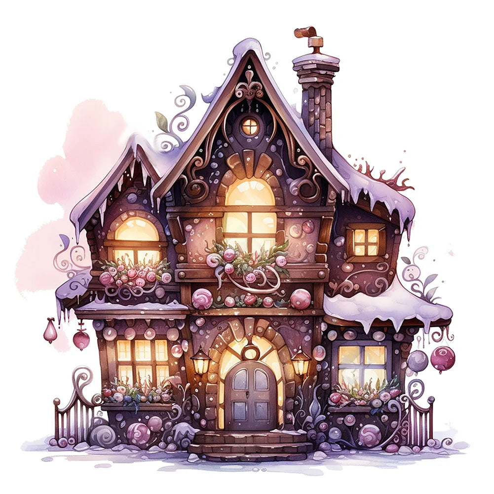 Diamond Painting - Full Round / Square - Candy Snow House