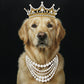 DIY Pearl Painting With Frame - Handmade Self-Adhesive Pearls - Puppy (25*25cm)