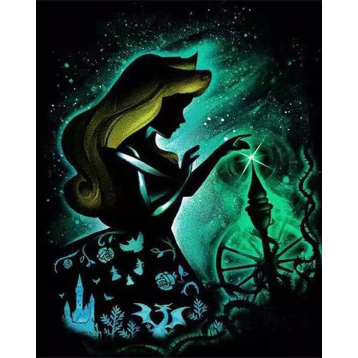 Beauty Girl Painting Kit Drawing on Canvas Handmade Acrylic Art Crafts