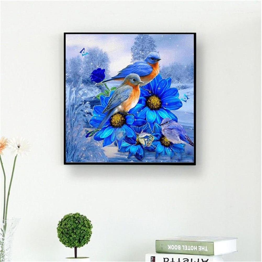 Diamond Painting - Partial Round - Blue Bird