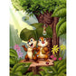 14ct Stamped Cross Stitch Two Squirrels (36*46cm)