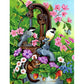 5D Diy Diamond Painting Kit Full Round Beads Flower Bird