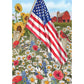 5D Diy Diamond Painting Kit Full Round Beads Flag Rose
