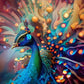 Full Round/Square Diamond Painting Kits | Peacock 50x70cm 60x80cm