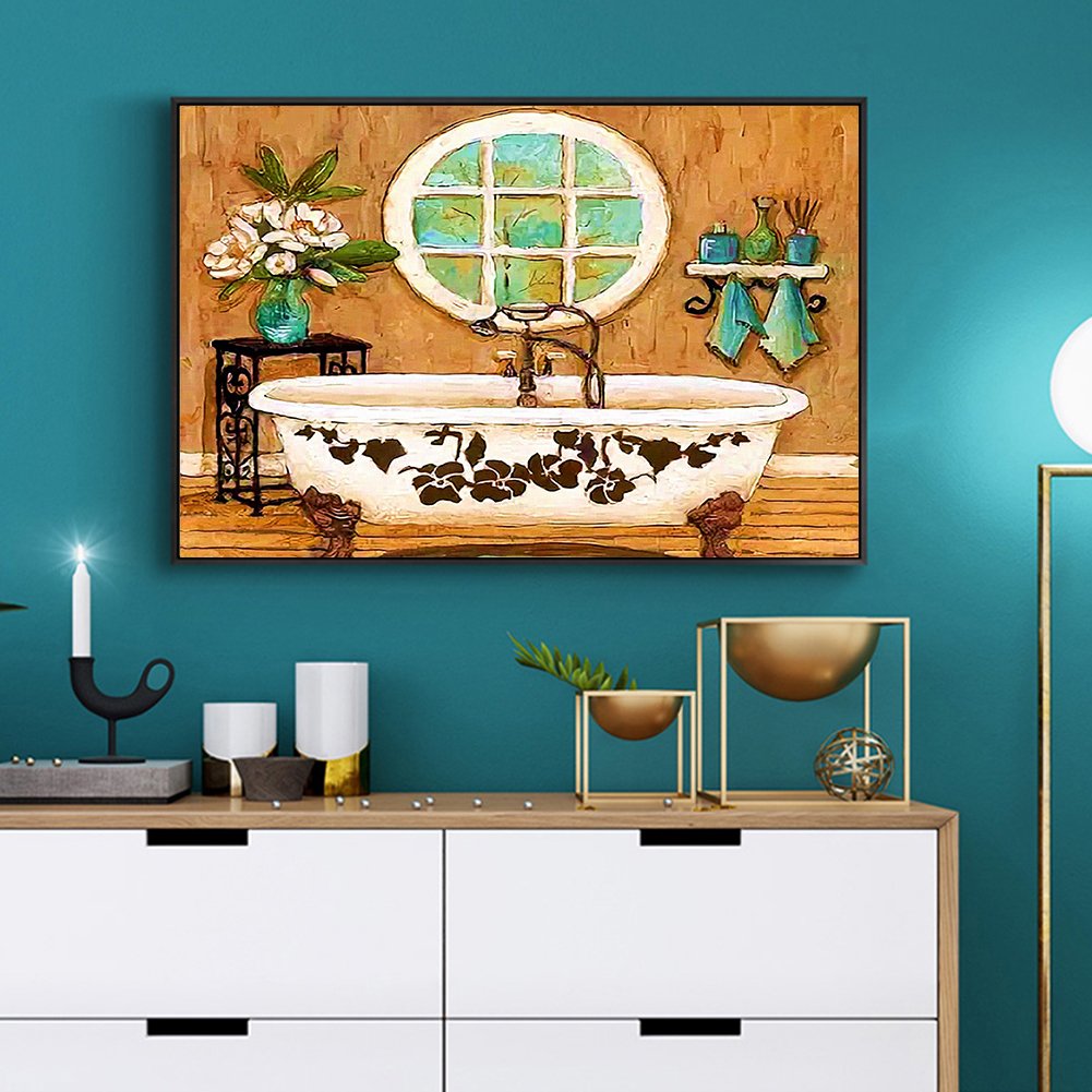 Diamond Painting - Full Round - Bathtub B