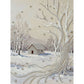 DIY Pearl Painting With Frame - Handmade Self-Adhesive Pearls - Snowfield (30*40cm)
