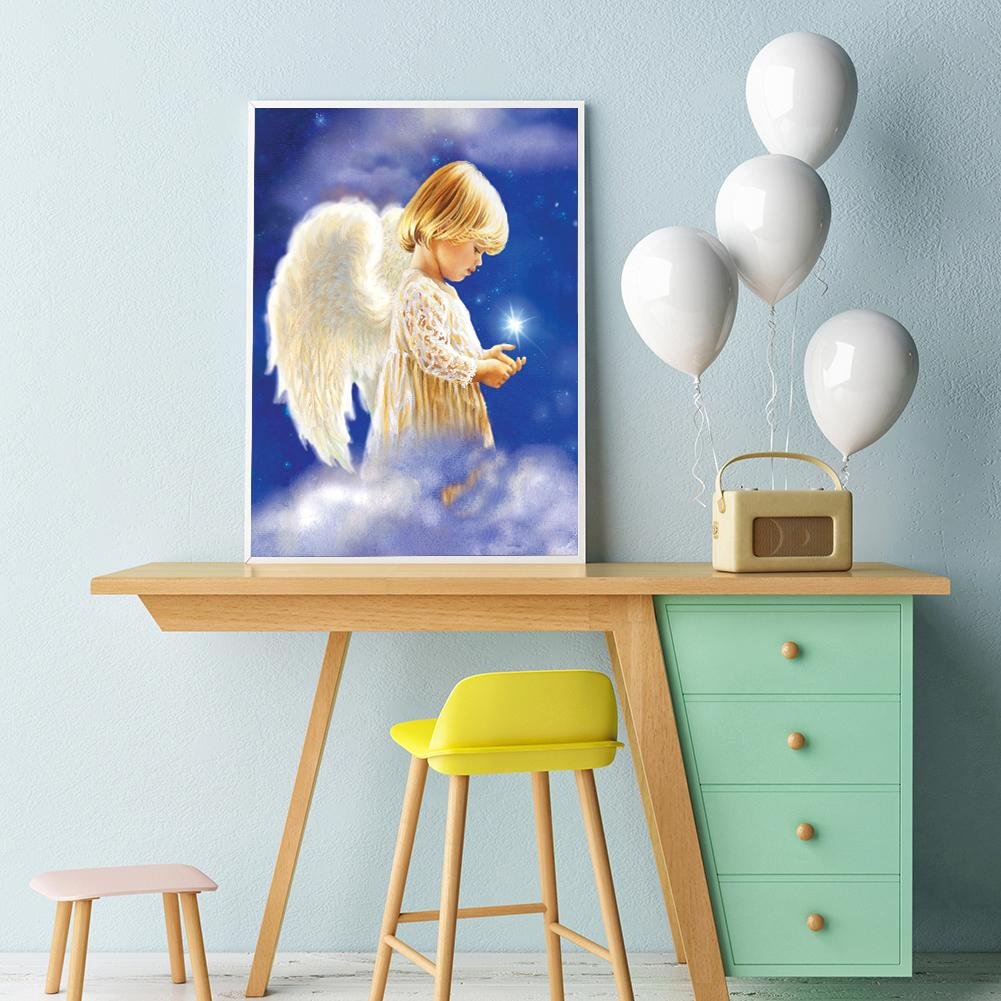 5D DIY Diamond Painting Kit - Full Round - Angel B