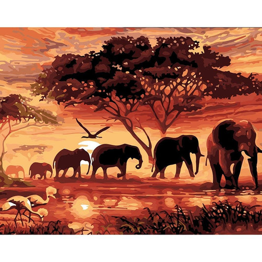 Diamond Painting - Partial Round - Animal Worlds