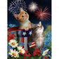 5D DIY Diamond Painting Kit Full Round Drill Cats & Firework