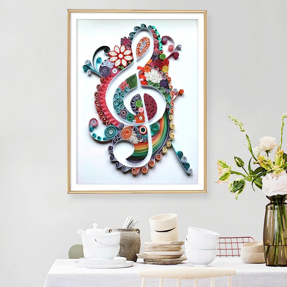 Diamond Painting - Full Round - Music Note