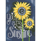 Luminous DIY 5D Crystal Rhinestone Diamond Painting Kit You are My Sunshine