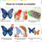Butterfly Diamond Painting Coaster Diy Steps
