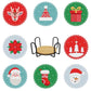 8PCS Christmas DIY Diamond Painting Coaster Set (With Stand) B