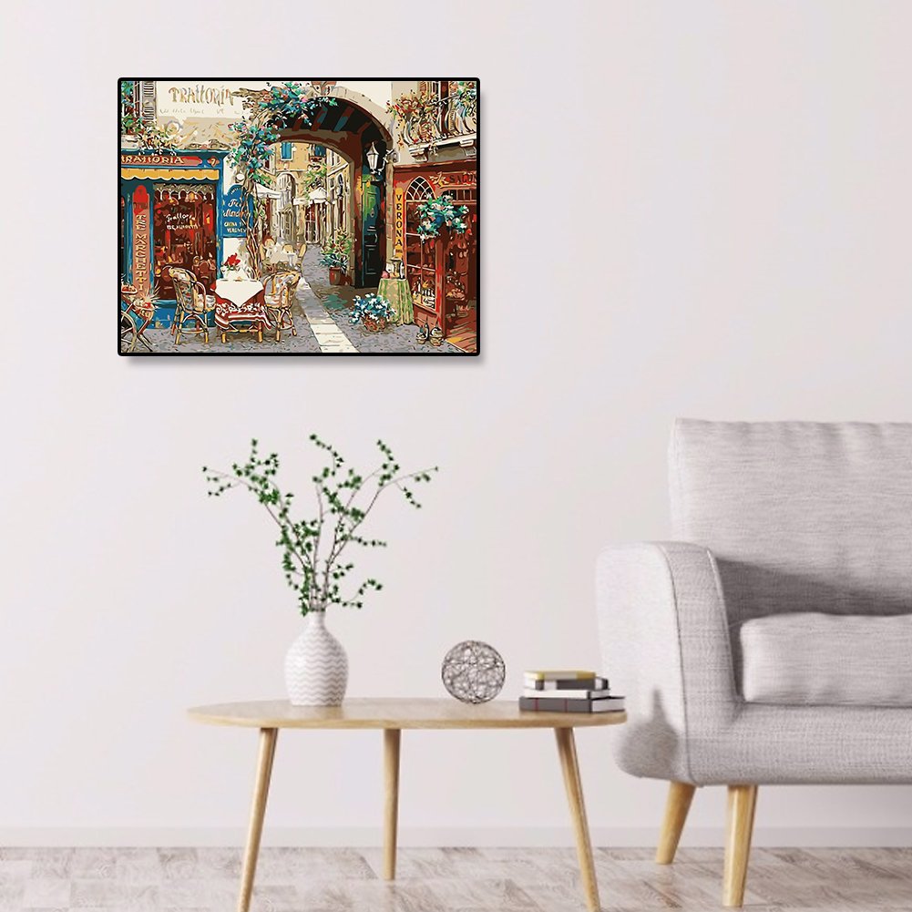 Paint By Number - Oil Painting - Town (40*50cm)