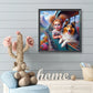 Diamond Painting - Full Round / Square - Dog and Girl J