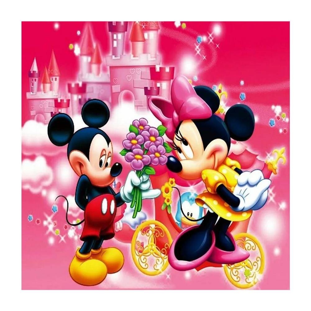 minnie and mickey Diy rhinestones art embroidery kits