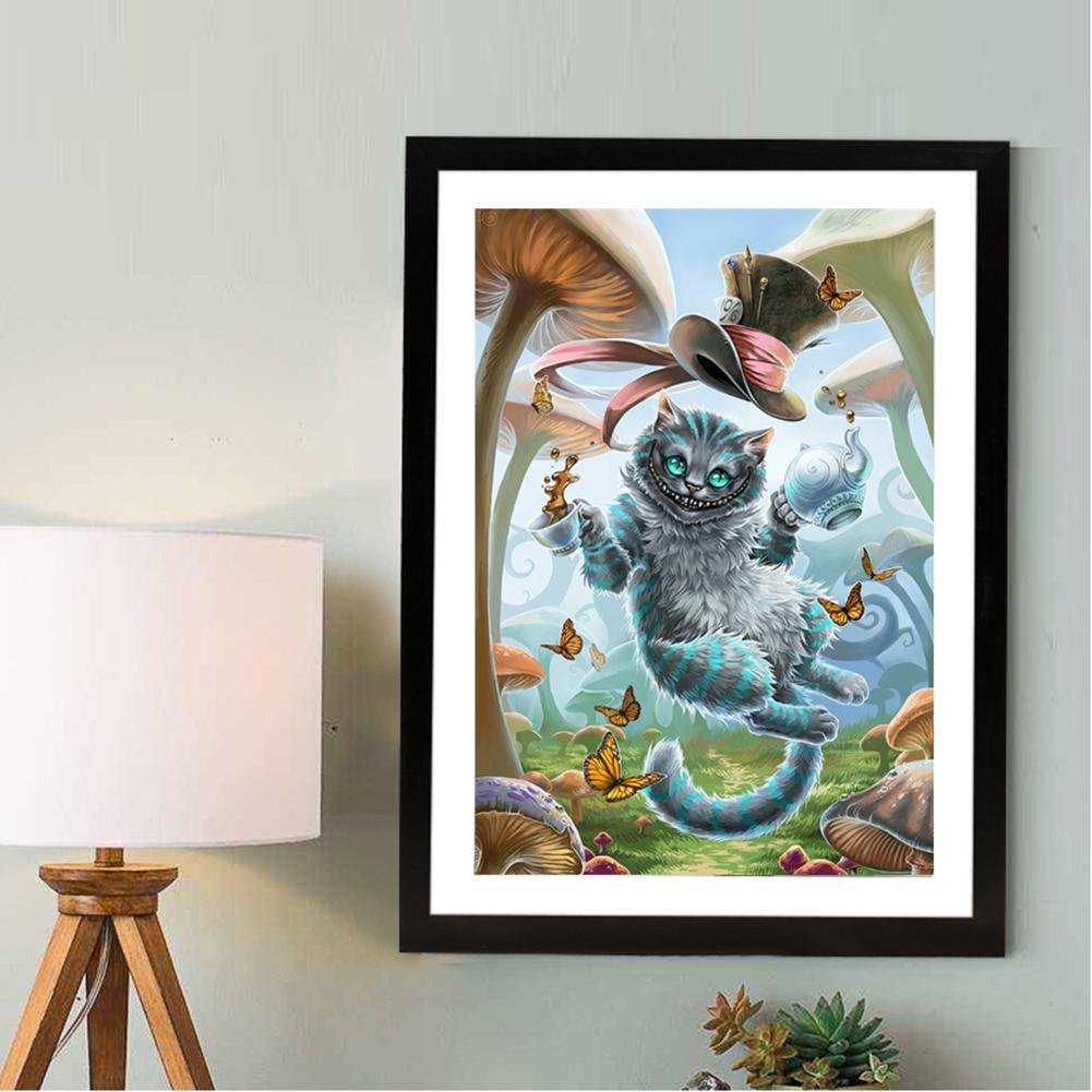 Diamond Painting - Full Round - Naughty Cat
