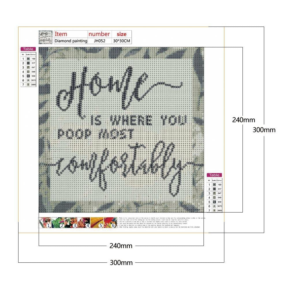 Diamond Painting - Full Round - Home is Always Here