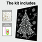 DIY Pearl Painting With Frame - Handmade Self-Adhesive Pearls - Xmas Tree (30*40cm)