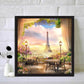Diamond Painting - Full Round - Window Scenery Eiffel Tower