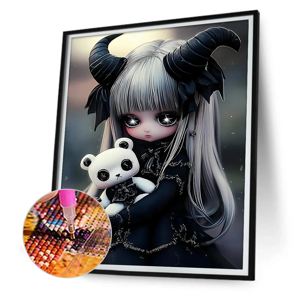 Diamond Painting - Full Round / Square - Girl Doll E
