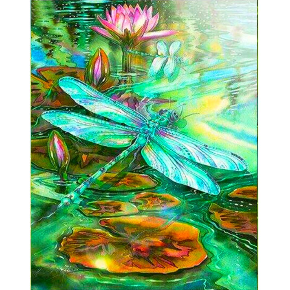 Diamond Paintings Art Full Drill Dragonfly