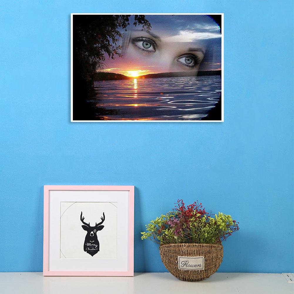 Diamond Painting - Full Round - Beauty Eye Sea