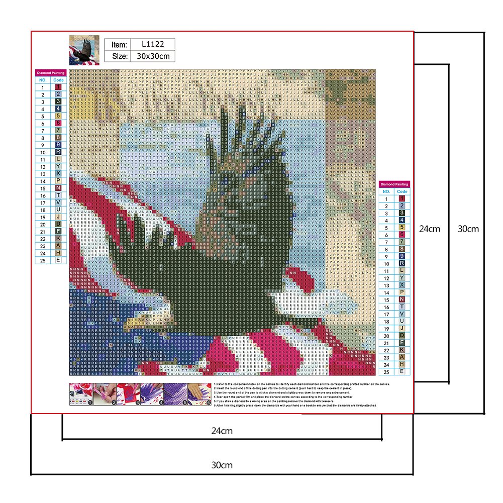Diamond Painting - Full Round - Eagle B
