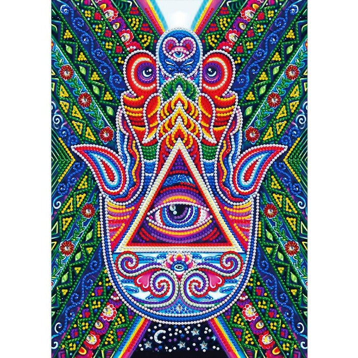 Hand Eye Crystal Rhinestone Luminous Diamond Painting