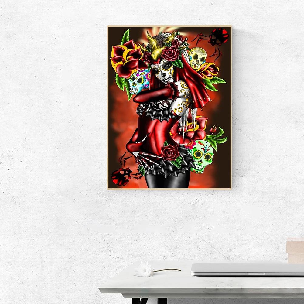 5D DIY Diamond Painting Kit - Full Round - Skull Lover
